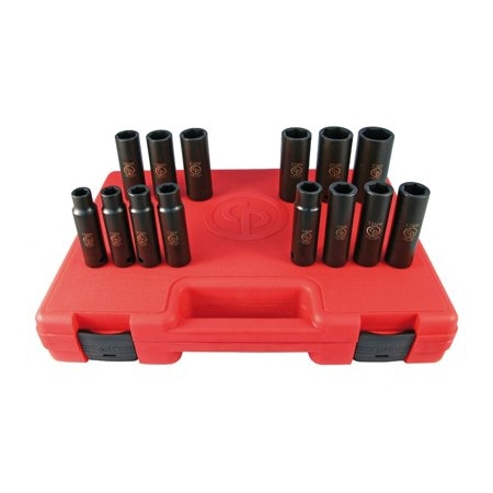 Chicago Pneumatic SKT SET SS4114 1/2" DR MET IMP 14PC CP8940164458